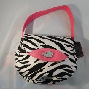 NWT B's Purses Ruched Zebra Print Small handbag
